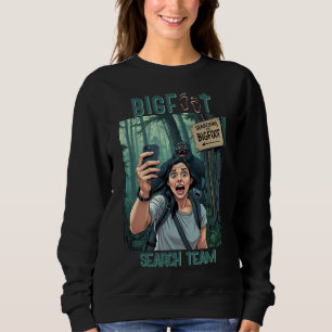 Sweatshirt Trouver Bigfoot Sasquatch Selfie Noir