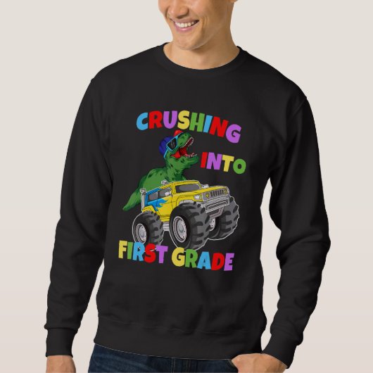 Sweatshirt Truck de 1ère année Dinosaur Rex (Devant)
