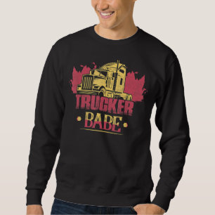 Sweatshirt Trucker Babe Truck Driver Trucker