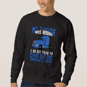 Sweatshirt Trucker Love Truck Driver Trucks Funny Gift Idea