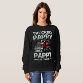 Sweatshirt Trucker Pappy Like A Normal Pappy Just Cooler (Devant entier)