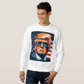 Sweatshirt Trump 2024 - USA - Make America Great Again (Devant entier)