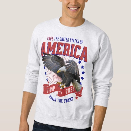 Sweatshirt Trump Eagle 2024 Liberté (Devant)