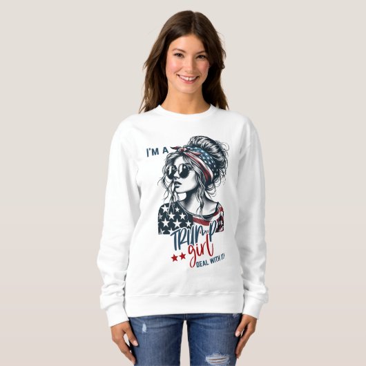 Sweatshirt Trump Girl (Devant entier)