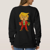 Sweatshirt Trump heureux drôle Trump taureau ours Trump mème  (Dos)