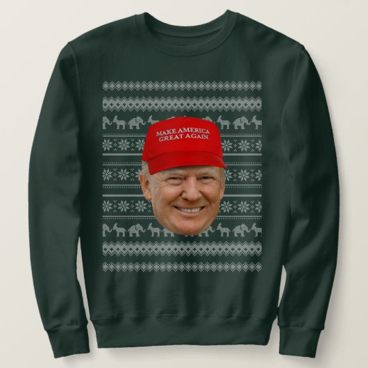 Sweatshirt TRUMP MAGA Noël (Design devant)