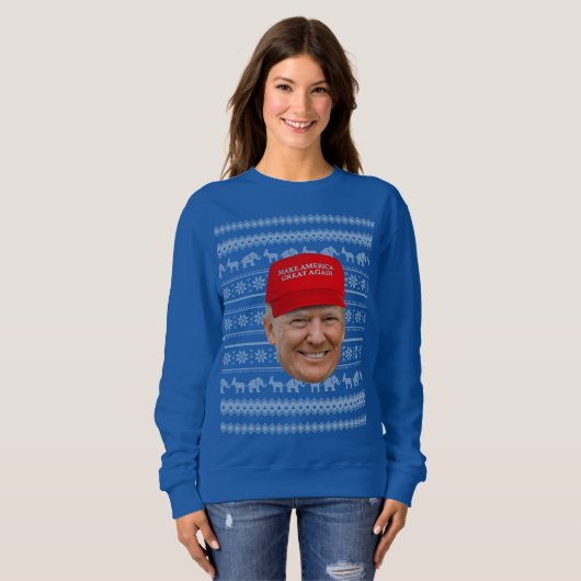 Sweatshirt TRUMP MAGA Noël (Devant entier)