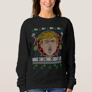 Sweatshirt Trump rend Noël super encore une fois moche douce