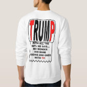 Sweatshirt Trump TP ! (Dos)