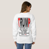 Sweatshirt Trump TP ! (Dos entier)