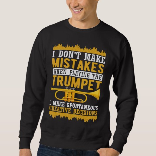 Sweatshirt Trumpet Jazz Play Along Spontaneous Creative Decis (Devant)
