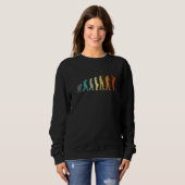 Sweatshirt Trumpet Player Evolution Retro Vintage   (Devant entier)