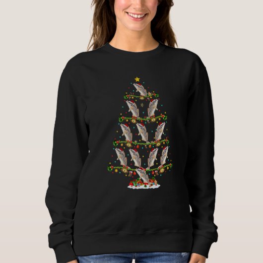 Sweatshirt Trumpeter Fish  Xmas Santa Trumpeter Christmas Tre (Devant)