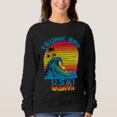 Sweatshirt Trunk Bay USVI Retro Throwback Surf & Beach Souven (Devant)