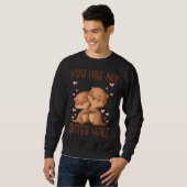 Sweatshirt Tu Es Ma Moitié D'Otter (Devant entier)