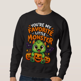 Sweatshirt Tu es mon petit monstre préféré - Joli Halloween