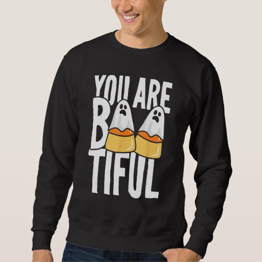 Sweatshirt Tu Es Un Petit Bonbon Fou Fantôme De Maïs Drôle Ha (Devant)