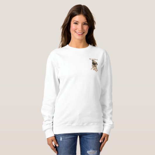 Sweatshirt Tu m'aimes juste pour mes snacks (Devant entier)