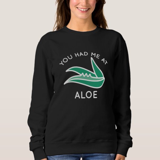 Sweatshirt Tu M'As Eu À Aloe (Devant)