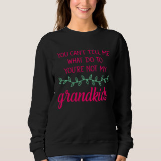 Sweatshirt Tu ne peux pas me dire quoi faire Tu n'es pas mon