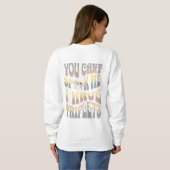 Sweatshirt Tu ne peux pas me parler, j'ai des triplets (Dos entier)