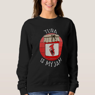 Sweatshirt Tuba Est Ma Passion Tubaïste Joueur De Cuivres Pro