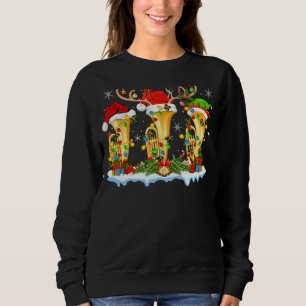 Sweatshirt Tuba Musique Noël Éclairage Funny Tuba Noël
