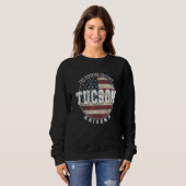 Sweatshirt Tucson Arizona  Vintage American flag (Devant entier)
