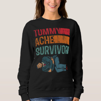 Sweatshirt Tummy Ache Survivor Tummy Humour Retro Vintage 9