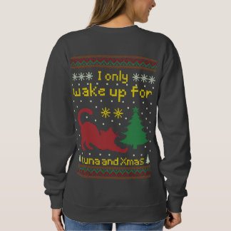Sweatshirt Tuna et Noël - Drôle de chat de Noël laid