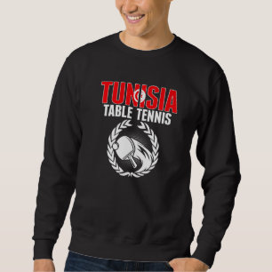 Sweatshirt Tunisie Tennis de Table  Équipe de Ping Pong Tunis