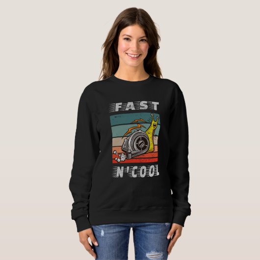 Sweatshirt Turbo escargot rapide et cool rapide n cool (Devant entier)