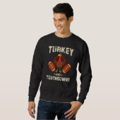 Sweatshirt Turkey And Touchdowns Thanksgiving American Footba (Devant entier)