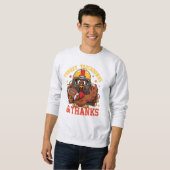 Sweatshirt Turkey Touchdowns & Thanks • Funny Thanksgiving (Devant entier)