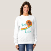 Sweatshirt Turks and Caicos - Tropical Caribbean Island Beach (Devant entier)