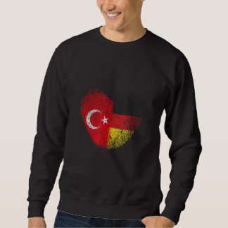 Sweatshirt Turquie empreintes digitales pour fier allemand Tu
