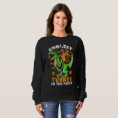 Sweatshirt Turquie la plus froide dans le Patch Turquie Rex D (Devant entier)