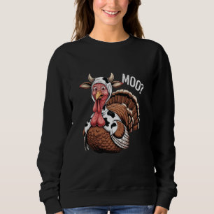 Sweatshirt Turquie Moo Drôle Thanksgiving