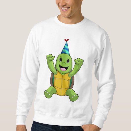 Sweatshirt Turtle at Birthday (Devant)