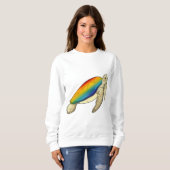 Sweatshirt Turtle Rainbow (Devant entier)