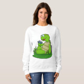Sweatshirt Turtle Reading Book (Devant entier)