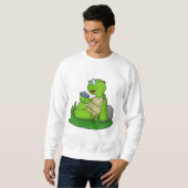 Sweatshirt Turtle Reading Book (Devant entier)