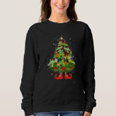 Sweatshirt Turtles Christmas Tree Lights  Santa Hat (Devant)