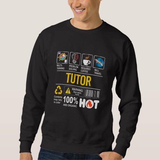 Sweatshirt Tuteur Multitâche Sarcasm Job Fierté Professeur (Devant)