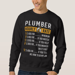 Sweatshirt Tuyau de plomberie à débit horaire de plomberie Ha