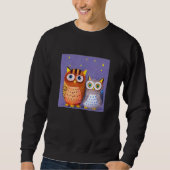 Sweatshirt Two cute Owls (Devant)