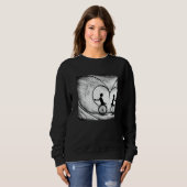 Sweatshirt Two Hearts On Bikes - Romance On A Bicycle Premium (Devant entier)