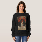 Sweatshirt Two Of Pentacles Tarot Card Cat (Devant entier)