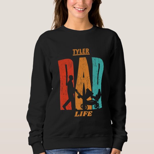 Sweatshirt Tyler Native Funny State Drapeau Papa Parent Bébé (Devant)