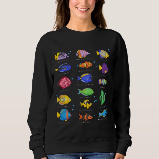 Sweatshirt Type d'océan de poisson (Devant)